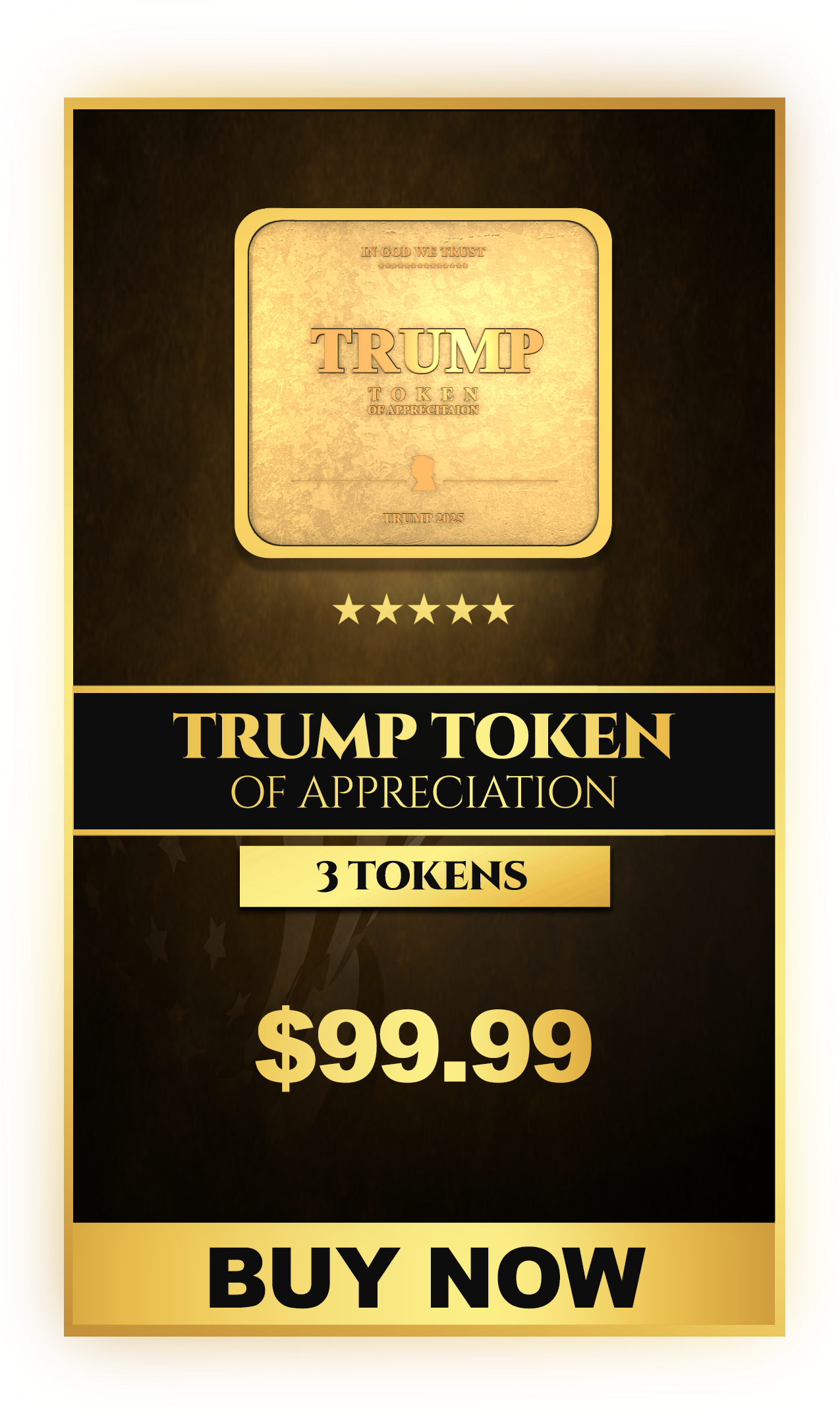  buy 3 trump token of appreciation